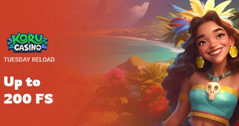 Koru Casino Tuesday Reload Bonus