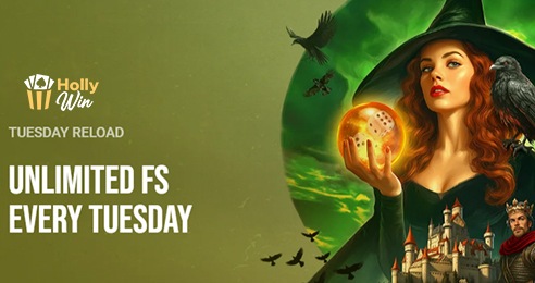 Hollywin Casino Tuesday Unlimited Free Spins