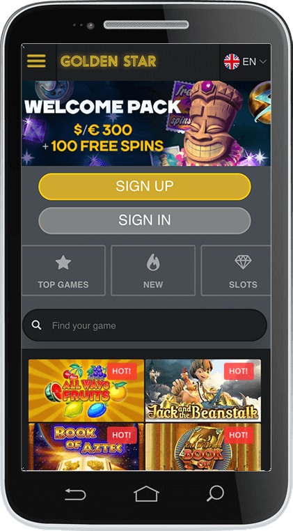 Golden Star Casino on Mobile