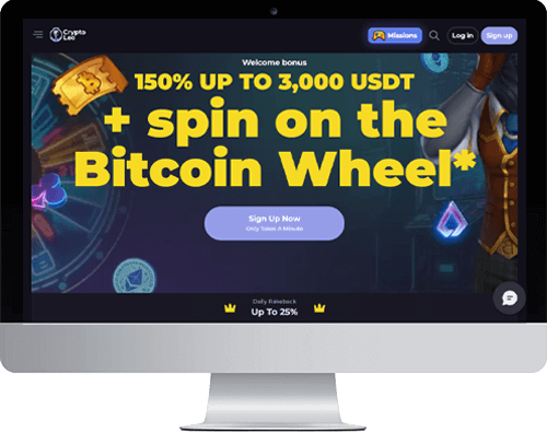 CryptoLeo Casino on desktop