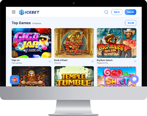 IceBet Casino on desktop