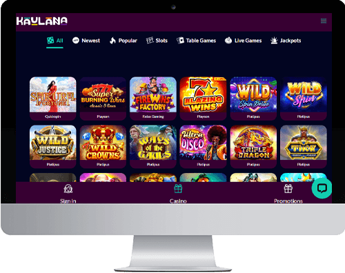 Kaulana Casino on desktop