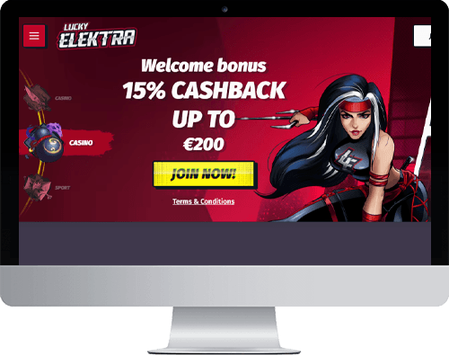 Lucky Elektra Casino on desktop