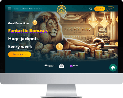 LuckyBay Casino on desktop