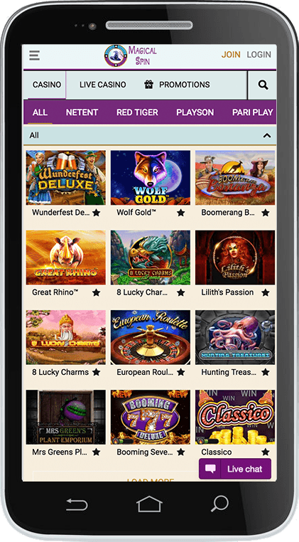 Magical Spin Mobile Casino