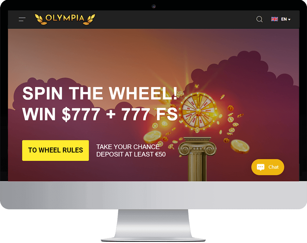 Olympia Casino on desktop