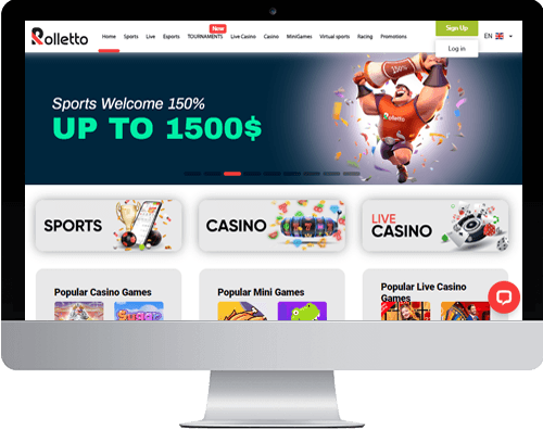 Rolletto Casino on desktop